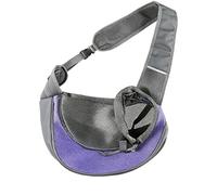 Pet Sling Carrier, Large L Size, 16.5 x 11.8 in / 42 x 30 cm, Breathable Mesh Travel Bag for Small Dogs Cats, Adjustable Shoulder Strap, PU Material, Outdoor Riding Ready, Max 13.2 lbs / 6 kg