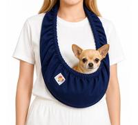 Pet Sling for Small Dogs & Cats, Cozy U-Shaped Neck, Soft Breathable Machine Washable Dog Carrier Sling for Home, Short Walks Puppies, Kittens, Small Pets Up to 10 lbs