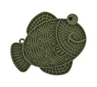 Pet Slow Feeding Mat with Silicone Suction Cup, Green | AntiSpill Suction Cup Design Reduces Fast Eating and Vomiting for Eating Habits Daily Use