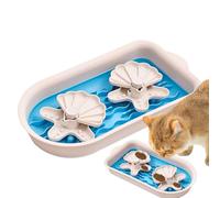 Pet slow food double bowl | PP+thermoplastic Skid-proof Design Rubber Food Bowls to Slow Down Eating | Bloat Stop Dog Food Bowl for Small Medium Size Dogs Cats