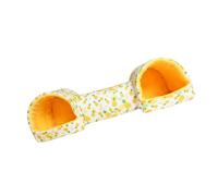 Pet Small Animal Hamster Bed With Tunnel Soft Cave Toy Rabbits Hideaway Rodents Toy For Cage Small Pet Cave