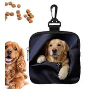 Pet Snack Pouch, Holder Bag Set, Training Treat Easy Access with Clips On Design, Lightweight Feeding Carrier Tool, Pouch with Minimal Style, Food Bag for Outdoor Training