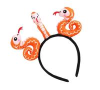 Pet Snake Headband,Year of the Snake Headband - Cute Headband with 3 Cartoon Snakes | Spring Festival Pet Festive Headpieces for Birthday, Moon Year