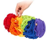 Pet Sniffer Mat, Pet Sniffer Mat - Rainbow Pet Mat for Dogs | Interactive Feeding Game for Sniffing Dogs 10x6 Inch, Toys Puzzle enc