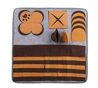 Pet Sniffing Pad Dog and Cat Felt Foraging Mat, Sniffing Training Blanket with Anti - Slip Backing, 60x60cm Feeding Safety Mat for Mental Stimulation and Boredom Relief