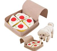 Pet Snuffle Mat for Dogs Slow Feeder Sniff Safe Washable Nosework Feeding Interactive Dog Puzzle Toys Training and Stress Relief (Beige,1)