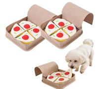 Pet Snuffle Mat for Dogs Slow Feeder Sniff Safe Washable Nosework Feeding Interactive Dog Puzzle Toys Training and Stress Relief (Beige,2)