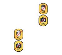 Pet Social Identification Sticker High Visibility 4 Pcs for Dog Leash