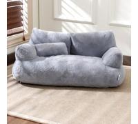 Pet Sofa Bed, Orthopedic Support Dog Cat Couch with Zipper and Pillow, Washable Non-slip Furniture Cushion