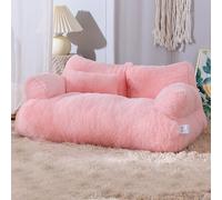 Pet Sofa Bed, Orthopedic Support Dog Cat Couch with Zipper and Pillow, Washable Non-slip Furniture Cushion