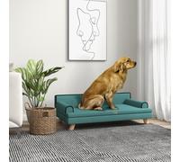 PawHut Dog Sofa with Legs, Water-Resistant Fabric for Large, Medium Dogs - Green