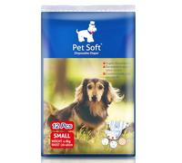 Pet Soft Disposable Dog Puppy Nappies Female Small 12 Count - Super Absorbent Dog Doggy Cat Diapers