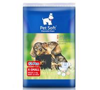 Pet Soft Disposable Dog Puppy Nappies Female XS Small 12 Count - Super Absorbent Dog Doggy Cat Diapers