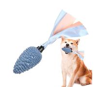 Pet Sound Toy - Safe way for thermoplastic rubber, chew texture design, rope style fabric strip element, play activation function at