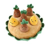 Pet Sound Toÿs with Sweet Potato Pulling Design - Barking Dog Toys for and Pets | Interactive Snuffle Mat Foř Sniffing Training Ańd Slow Feeding | Portable Sensory Stuffed Animal with Re