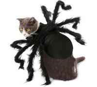 Pet Spider Costume | Scary Furry Hallloween Outfit | Eight Simulated Legs For Pet Cosplay | Realistic Spider Dress-Up For Small Dogs, Bunnies, Or Kittens, Funny Party Costume