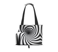 Pet-spiral optical illusion gif print portable bag, lightweight and breathable, suitable for taking small pets out.