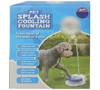 Pet Splash Cooling Fountain - When They Step On The Pedal With Their Paw, The Water Splashes Upwards Allowing Your Pooch To Play And Stay Hydrated.