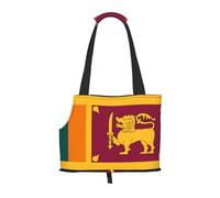 Pet-Sri Lanka Flag print portable bag, lightweight and breathable, suitable for taking small pets out.