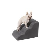 Pet Stairs for Bunk Beds Small & Large Dogs & Cats - High Density Foam Steps with Removable, Machine Washable Cover - Lightweight, Portable Dog and Cat Stairs for Beds, Couches