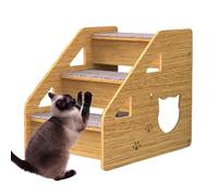 Pet Stairs For Couch - 3-Wood Pet Stairs & Ramp For Medium/Small Dogs, Old Cats | Dog/Cat Ladder,Wood, Non-Slip For Beds And Cars, High Beds Sofa