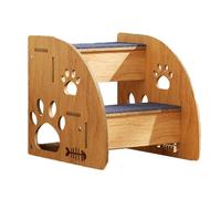Pet Stairs for Small Dogs - Non-Slip Wooden Dog Steps and Ramp for High Beds - Durable Climbing Stairs for Cats and Dogs - Essential Pet Supplies