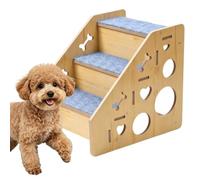 Pet Stairs Non-Slip Wooden Climbing Step | Cat stairs suitable for couch, bed, indoors, next to the bed, vehicle, kittens, puppies and climbing aid for