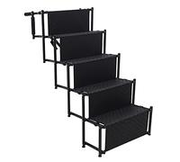 Pet Stairs Ramp 5 Steps Foldable Stair,Loadable up to 130bs,for Short-Legged, Small, Medium, Large, Elderly, Disabled, And Injured Dogs In Cars, Rvs, Suvs, Trucks