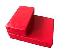 Pet stairway 2-step Puppy Stair Steps, Bed Sofa Pet Cat Step PU Sponge, Suitable For Indoor Dogs/cats/pets, 39 * 49 * 20cm (Color : RED)