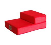 Pet stairway 2 Steps Small Pet Stairs For Puppies, Removable And Washable Sofa Steps Stool For Puppies, Suitable For Indoor Dogs/cats/pets, 48×40×20cm (Color : RED)