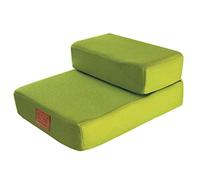 Pet stairway 2 Steps Small Pet Stairs For Puppies, Removable And Washable Sofa Steps Stool For Puppies, Suitable For Indoor Dogs/cats/pets, 48×40×20cm (Color : GREEN)