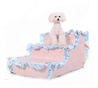 Pet stairway 3-step Dog/cat/sofa Pet Stair, Machine Washable Fabric Sponge To Bed Ladder, Suitable For Indoor Dogs/cats/pets, 65 * 39 * 33cm (Color : Style3)