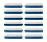 PET STANDARD Premium Water Filter Compatible with NPET® WF020 Water Fountain. Rectangular-Shaped, Washable Pet Fountain Filters with Triple Filtration System, Pack of 12