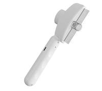 Pet Steam Brush | Steam Brush for Cats Losing Hair | Animal Release Button Design with Light and Rechargeable Tank for Indoor Outdoor Home Travel