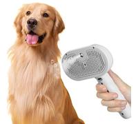 Pet Steam Brush, Steaming Cat Brush, Cleaning Comb for Dogs, Multifunctional Dog Steamer Brush for Hair Loss, Pet Brush with Soft Bristles, Dog Hair Massage Comb