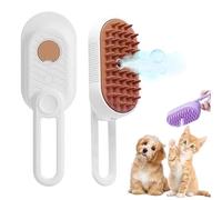 Pet Steam Groomer Brush, New 3 in 1 Cat Steam Brush for Massaging and Cleaning Shedding Pet Hair, Pet Steamy Brushes Multifunctional Hair Removal Comb for Cats Dogs (white,1pcs)