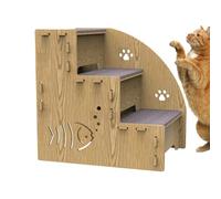 Pet Step Couch - Dog Stairs Raising Beds, Puppy Couch with Ascending Steps, 3-Tier Wooden Pet Bed, Cat Ramp, Ramp, Rising Ladder, Sturdy Dog Ramp for Indoor Use