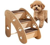 Pet Steps for Small Dogs | Anti-Slip Mat Triangular Curved | Pet Stair Steps | Sofa, Window, Highbed, Car, Chair, , Puppy, Old Cat, Living Room