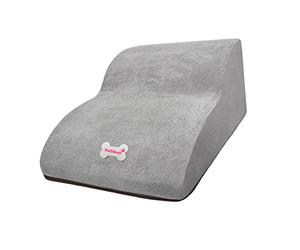 Pet Steps Ramps Ladders for Dogs And Cats, Sponge, Removable Cover, Non-Slip, Washable, Suitable for Living Room, Children's Room, Gray