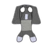 Pet Sterilization Suit Infection Prevention Stripe Printing Cat Weaning Clothes Pet Cat Dog Surgical Recovery Clothes Pet(Black,XS)