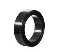 PET Strapping Rolls, Packaging Straps, Pallet Strapping Rolls, Woven Fiber Flat Straps, Heavy-Duty Strapping Rolls For Packaging And Bundling(Black)
