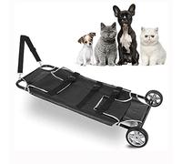 Pet Stretcher Animal Transport Trolley with 250lb Capacity, Foldable Mesh Pet Carrier for Easy Movement, Quick Assembly Veterinary Emergency Stretcher