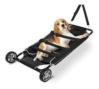 Pet Stretcher with Wheels, Portable Animal Transport Trolley for Easy and Safe Dog Cat Moving, Veterinary and Emergency Use