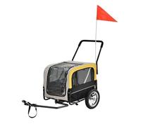 Pet Stroller Bicycle pet Trailer Small pet Dog Stroller Outdoor Riding pet Stroller Park pet Stroller Travel pet Stroller Pet Pushchair(Yellow)