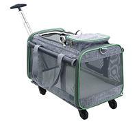 Pet Stroller Cat/Dog Transport Carrier for Premium Pet Rolling Travel with 4 Wheels - Soft-Sided Travel Carriers for Dogs & Cats, Foldable Travel Carrier - Pet Supplies Box
