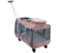 Pet Stroller Cat/Dog Transport Carrier for Premium Pet Rolling Travel with 4 Wheels - Soft-Sided Travel Carriers for Dogs & Cats, Foldable Travel Carrier - Pet Supplies Box