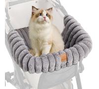 Pet Stroller Cushion - Warm Plush Blanket, Ergonomic Cushion for Trolley with Magnetic Buckle, Comfortable for Cats and Puppies, Indoor Outdoor Travel, Protection