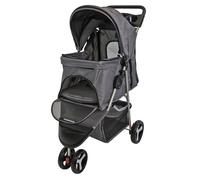 Pet Stroller Dog Cat Puppy Pram Pushchair Grey