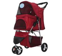 Pet Stroller Dog Stroller Cat Stroller Dog Stroller Pet Stroller with Wheels Carrier Cat Strolling Cart Travel Folding Cart for Puppy Small-Medium Dog Pram Dog Cat(Color:E)