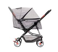 Pet Stroller,Dog Stroller for Medium Dogs Easy Onehand Fold, 4 Wheel Dog Strollers for Small Dogs, Reversible Push Handle Pet Stroller Dog Pram Stroller Buggy 5325K3Q5I